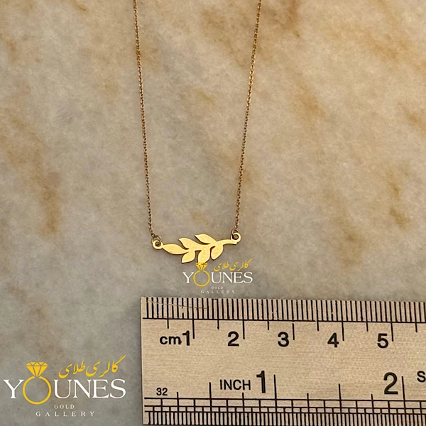 گردنبند گندم مینیمال طلا